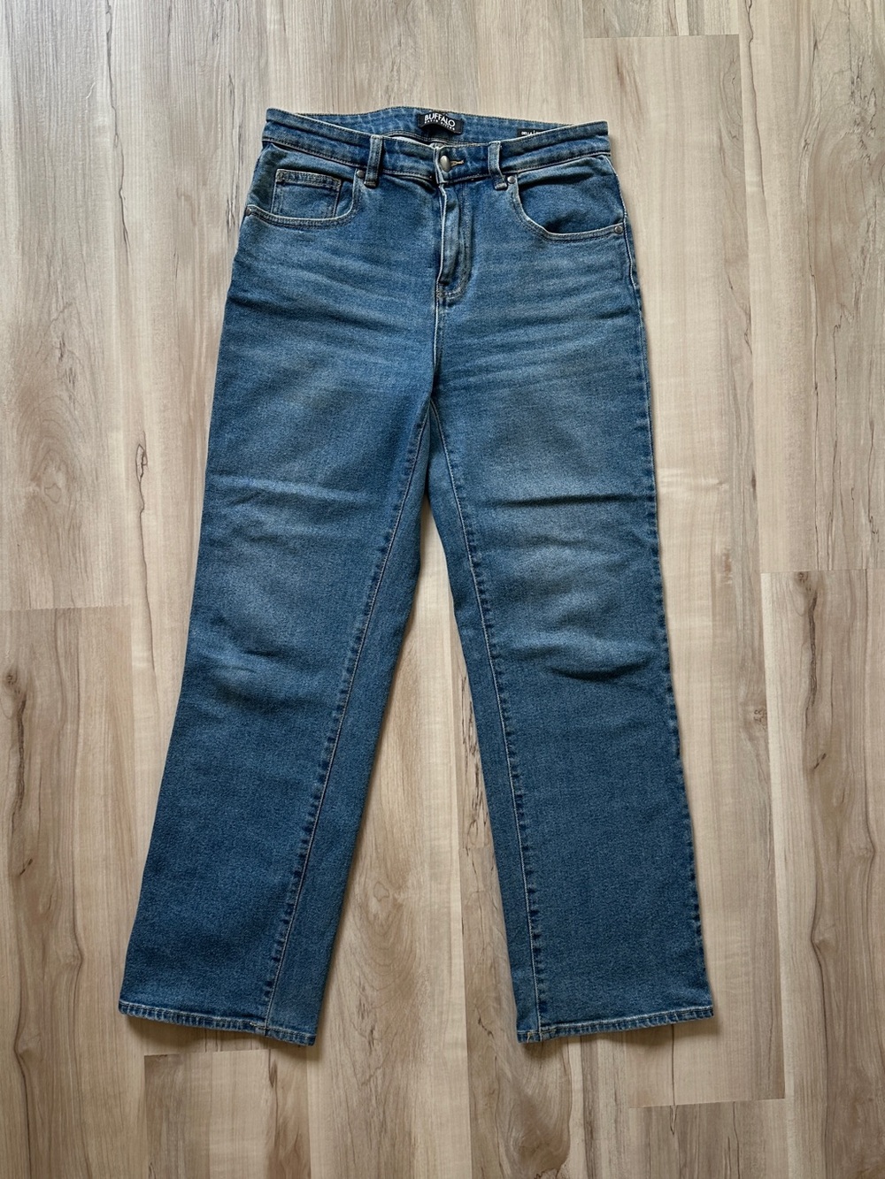 Buffalo David Bitton Della High-Rise Wide-Leg Jeans Size 6